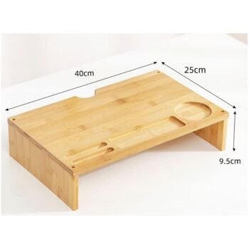Bamboo Monitor Riser Desk Stand, 6 of 6