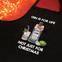 'Gin Is For Life' Christmas Apron, thumbnail 3 of 5