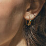 Nya Hoops Citrine And Turquoise, thumbnail 4 of 5