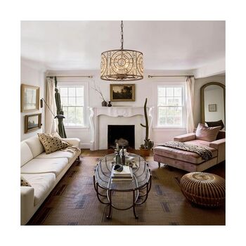 Four Light Sparkling Crystal Glass Statement Chandelier, 5 of 10