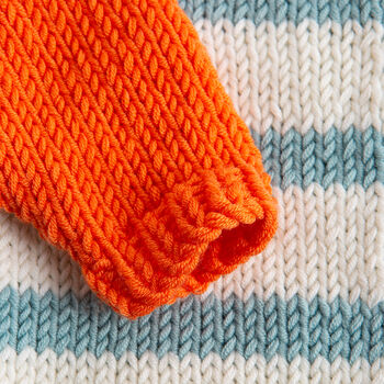 Toddler Colour Block Cardigan Easy Knitting Kit, 4 of 10