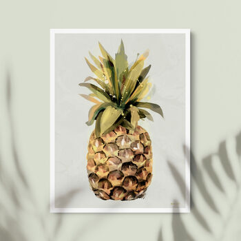 Modern Pineapple Art Print, 4 of 4