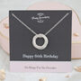 Six Rings For Six Decades 60th Birthday Necklace, thumbnail 1 of 8