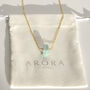 Aquamarine Raw Crystal Chunk Necklace, thumbnail 3 of 3