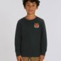 Childrens Organic Cotton Tiger Sweatshirt, thumbnail 4 of 11