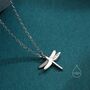 Sterling Silver Tiny Dragonfly Pendant Necklace, thumbnail 4 of 12