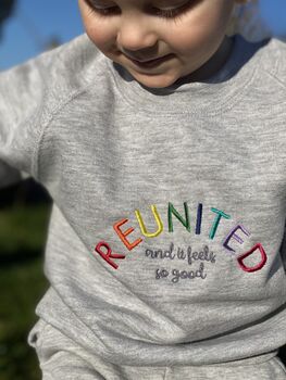 Baby And Child Rainbow Reunited Jumper, 2 of 4