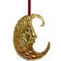 Embossed Tin Moon Hanging Ornament, thumbnail 1 of 2