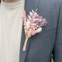 Pastel Dried Flower Buttonhole, thumbnail 4 of 5
