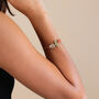 Three Elements Bracelet In Brown, Purple And Gold Plated, thumbnail 1 of 3