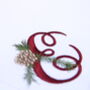 Pine Cone Christmas Monogram Napkins, thumbnail 3 of 4