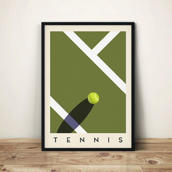 Tennis Minimalist Sports Poster, 3 of 3