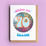 'Disco Ball' Personalised Age Birthday Card, thumbnail 1 of 2