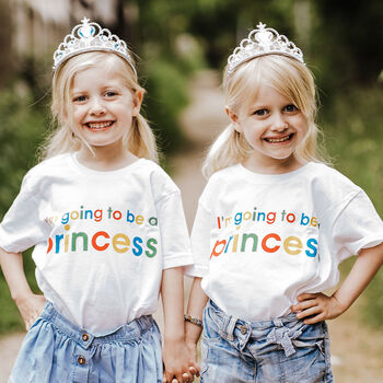 Children's Princess Rainbow Text Slogan Tee, 3 of 4