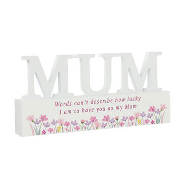 Personalised Floral Wooden Mum Ornament, 5 of 5