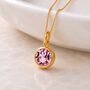 Personalised Gold Plated Sterling Silver June Birthstone Alexandrite Pendant Necklace, thumbnail 1 of 11