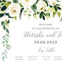 Green Table Plan With Foliage And Eucalyptus, thumbnail 3 of 4