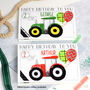 Personalised Pink Tractor Birthday Card, thumbnail 5 of 10