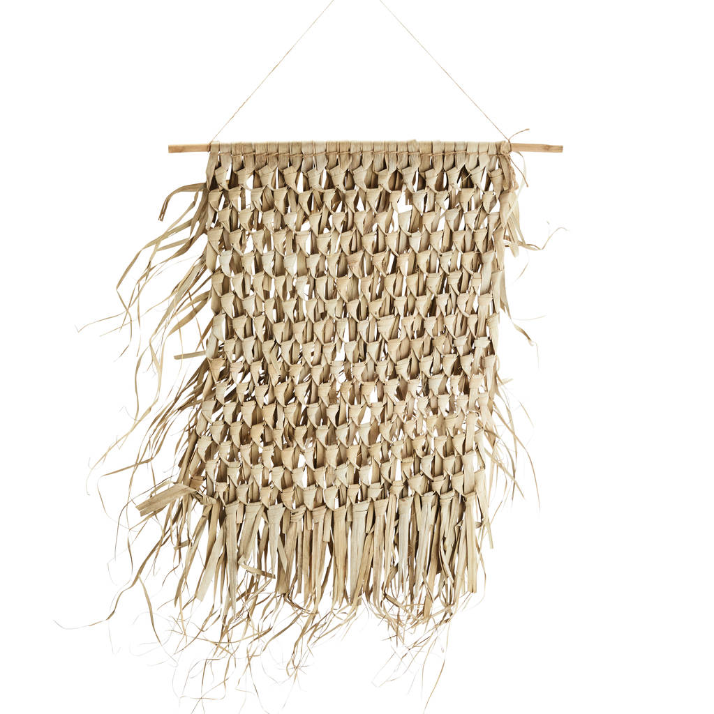 palm leaf wall hanging by peastyle | notonthehighstreet.com