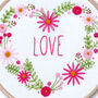 Floral Love Heart Embroidery Kit, thumbnail 4 of 8