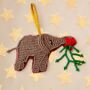 Handmade African Christmas Decorations Fun Animals, thumbnail 3 of 6
