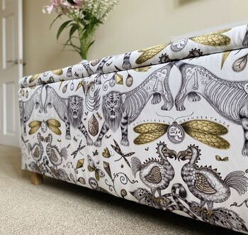 End Of Bed Ottoman In Emma Shipley Animal Print, 4 of 4