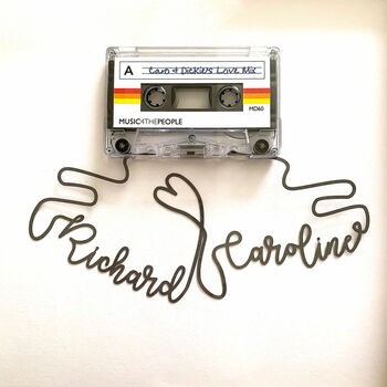 Framed Personalised Cassette Mixtape Art Papercut, 2 of 6