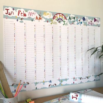 2023 Large Rainbow Wall Planner Calendar, 7 of 7
