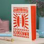 Personalised Papercut Starry First Birthday Card, thumbnail 4 of 6