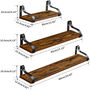 Pack Of Three Decorative Wall Floating Shelves, thumbnail 2 of 5