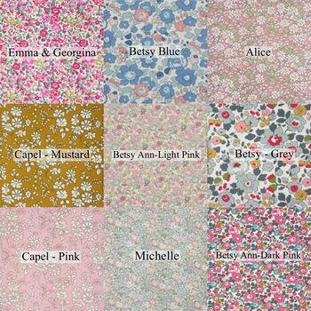 Liberty Fabric Moon And Stars Wall Stickers, 7 of 7