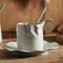 Leafy – Artistic Ceramic Cup And Saucer Set, thumbnail 3 of 4