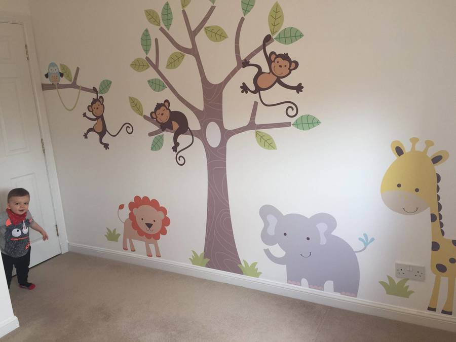 children's jungle wall stickersparkins interiors