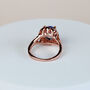 Rose Gold Blue Crystal Ring, thumbnail 3 of 3
