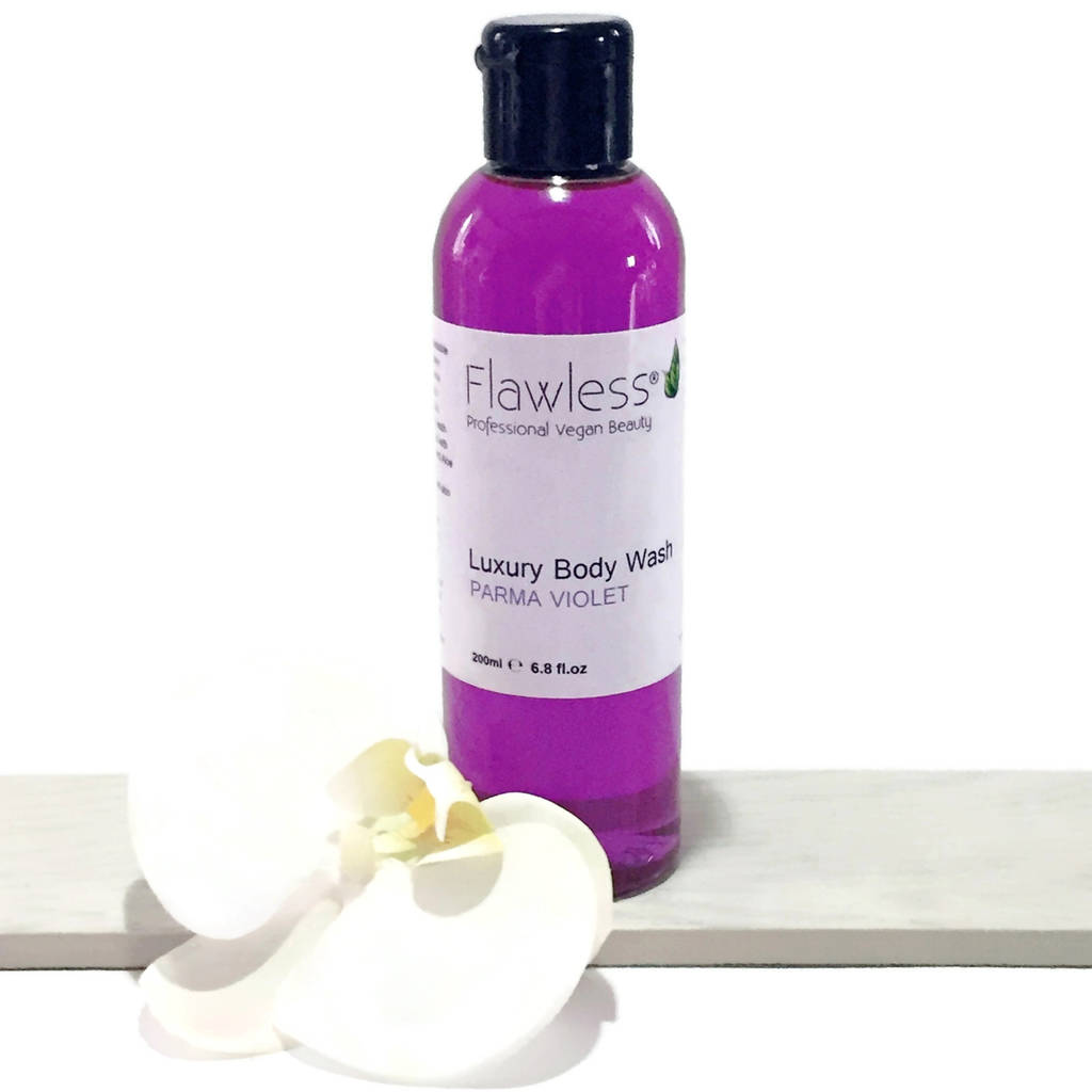 Parma Violet Sugar Scrub And Body Wash By Flawless