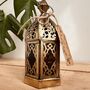 Moroccan Style Gold Glass Lantern T Light Holder, thumbnail 11 of 12