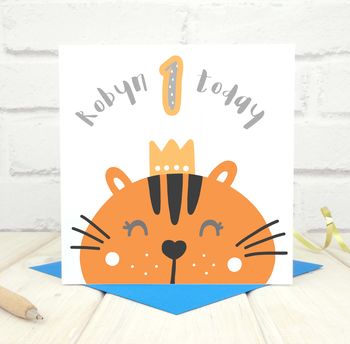 Personalised 'Party Animal' 1st Birthday Card, 3 of 4