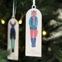 Personalised Winter Fox Christmas Decoration, thumbnail 1 of 2