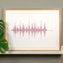 Hearts Football Song Soundwave Typography Print, thumbnail 1 of 4
