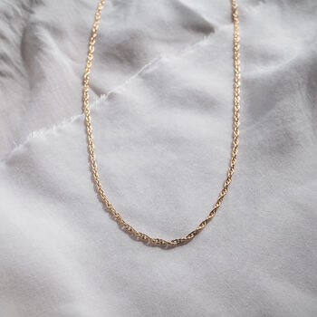 14k Gold Filled Rope Chain Necklace, 2 of 6