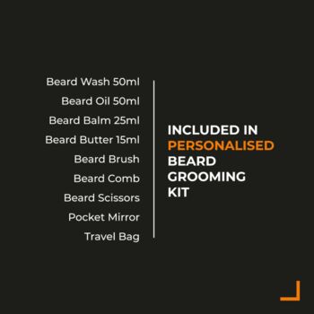 Personalised Signature Beard Gift Set Cologne Based, 4 of 4