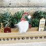 Wooden Christmas Santa Advent Calendar Countdown, thumbnail 1 of 8