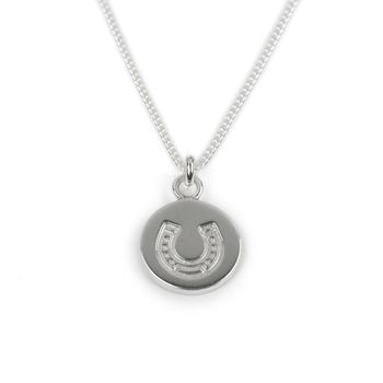 Lucky Horseshoe Necklace Good Luck In Sterling Silver, 2 of 3