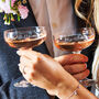 Couples Set Of Two Champagne Saucers, thumbnail 1 of 2