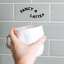 Fancy A Latte? Coffee Vinyl Kitchen Decal, thumbnail 1 of 3