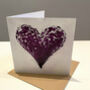'Purple Heart' Greetings Card, thumbnail 1 of 2