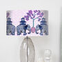 Chinoiserie Elephants, Pink And Blue Lampshade, thumbnail 4 of 9