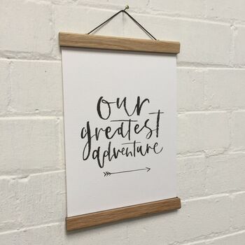 Our Greatest Adventure Brush Lettered Print, 4 of 5