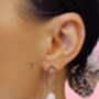 Elegant Freshwater Pearl Drop Earrings Gold And Silver, thumbnail 1 of 6