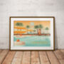 Ocean Beach Nightclub Ibiza Travel Poster Art Print, thumbnail 6 of 8